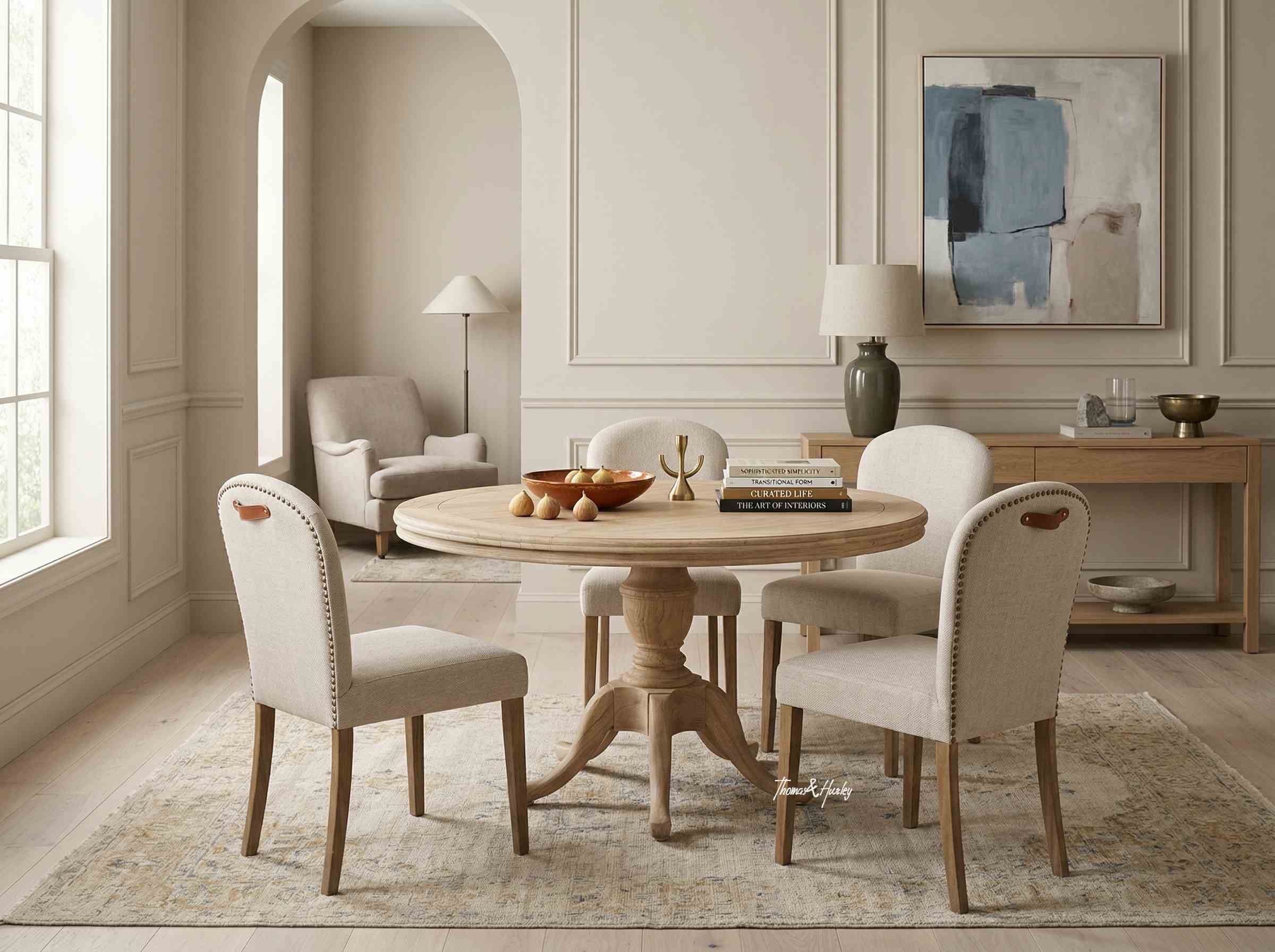 Birkhall Round Dining Table with Cabriole Feet Birkhall Round Dining Table with Cabriole Feet