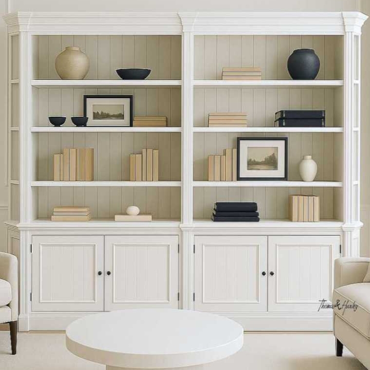Stonefield Double Bookcase with Angled Sides Stonefield Double Bookcase with Angled Sides